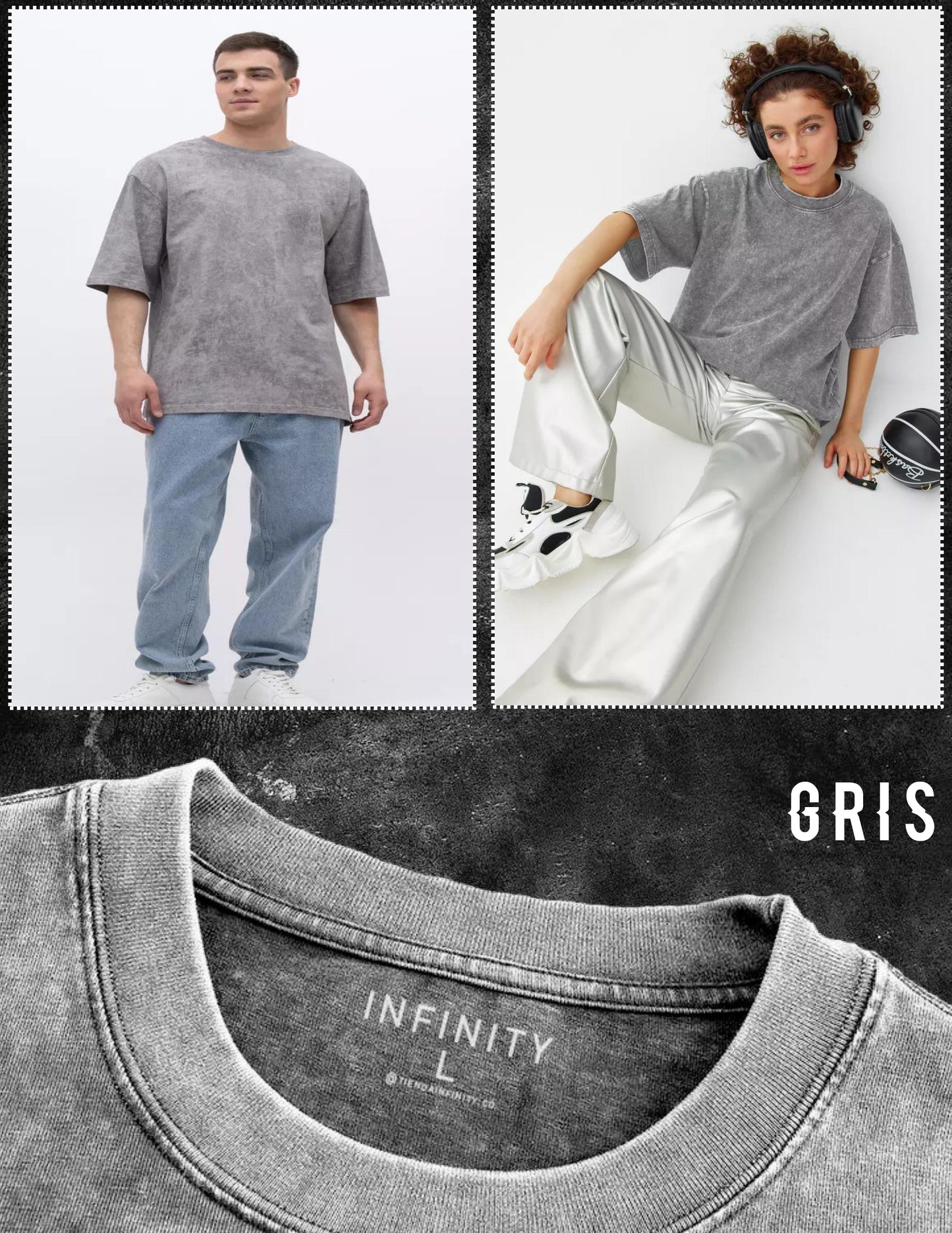 CAMISETA OVERSIZE ACID WASH