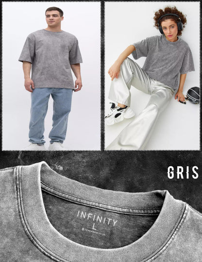 CAMISETA OVERSIZE ACID WASH