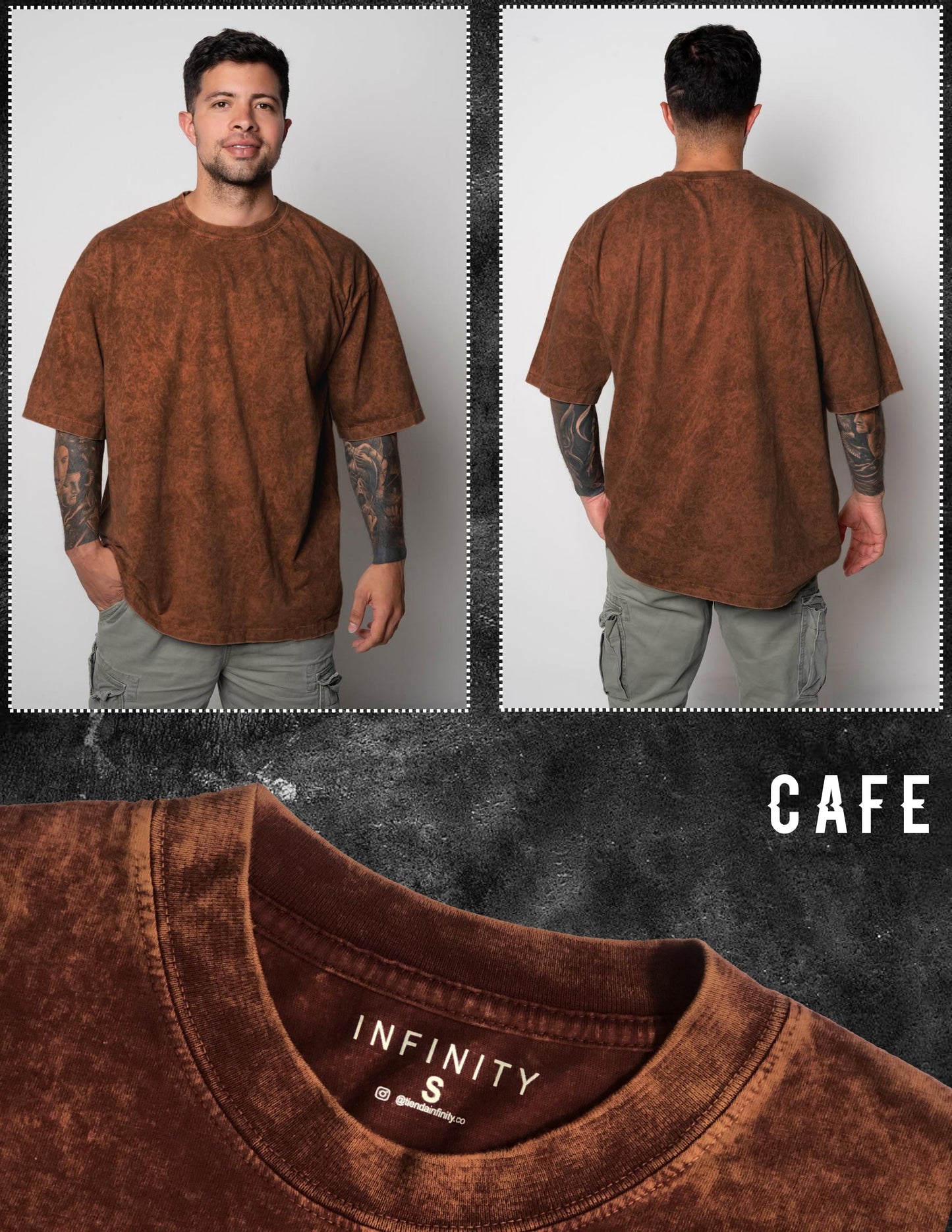 CAMISETA OVERSIZE ACID WASH