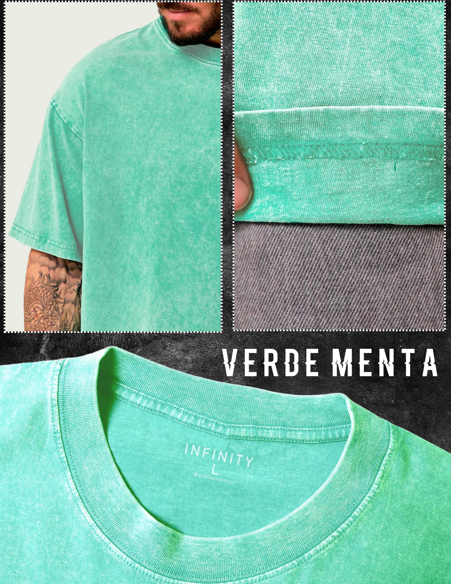 CAMISETA OVERSIZE ACID WASH